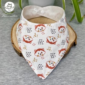 Bavoir bandana imperméable panda roux