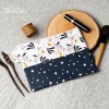 Trousse plate Mam'Zelle  nuit fleurie