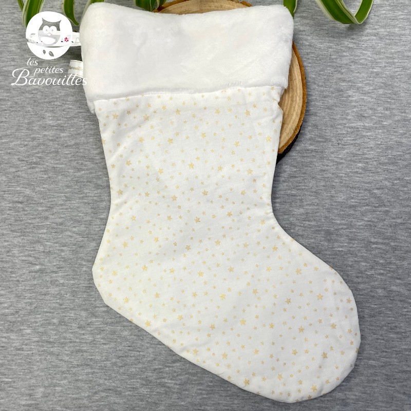 Chaussette de Noël étoile or