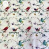 Couverture polaire fait main oiseaux