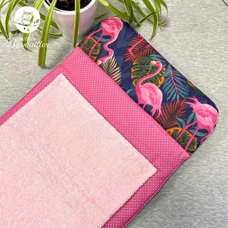 Tapis nomade flamant rose