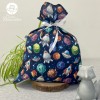 Sac cadeau en tissu cosmos