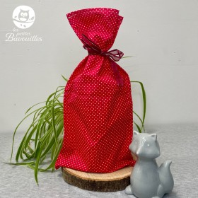 Sac cadeau de Noël réutilisable - Emballage cadeau écologique Emballage  cadeau réutilisable Rouge Vert Festif Grands sacs en coton