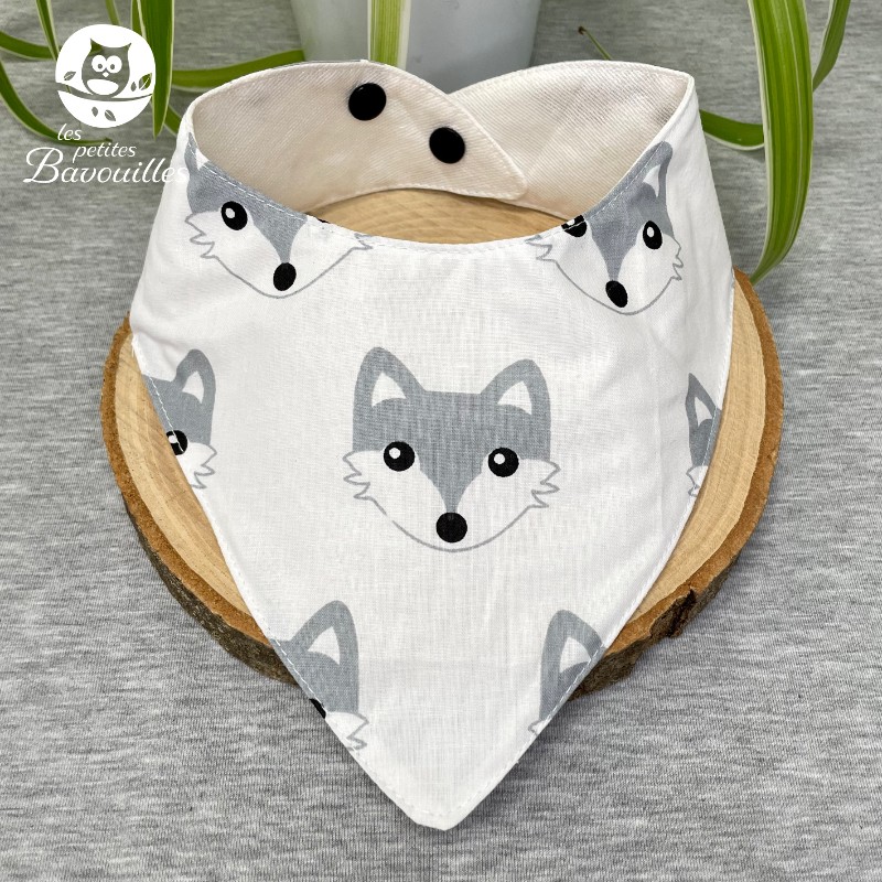 Bavoir bandana imperméable loup