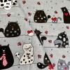 Trousse plate Mam'Zelle chat gris