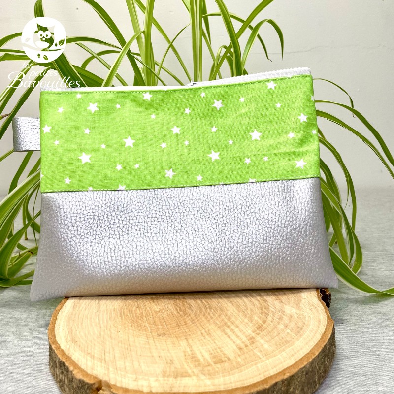 Trousse Mam'Zelle étoile vert granny