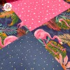 Couverture polaire fait main flamant rose