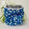 Snood ado adulte fleur bleue