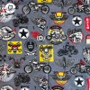 Bavoir bandana imperméable rockabilly et moto